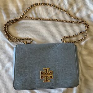Tory Burch Pebbled Britten Leather Crossbody